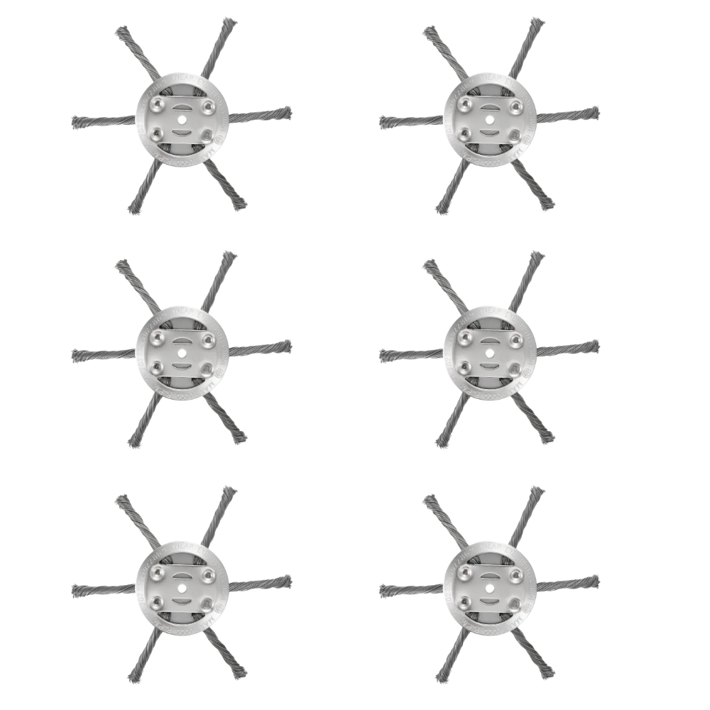 6 Pack | Steel Cable Head